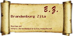 Brandenburg Zita névjegykártya